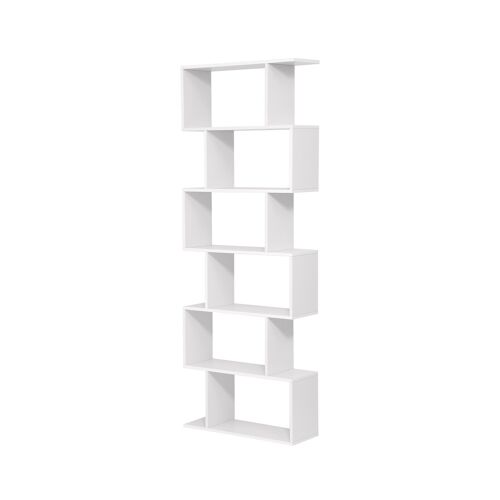 Living Design 6-tier freestanding bookcase