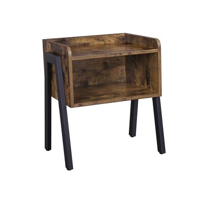 Living Design Industrial style bedside table with large compartment 42 x 52 x 35 cm (W x H x D)