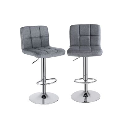 Living Design Set of 2 mixed gray bar stools