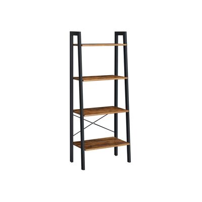 Living Design Industrial design ladder shelf 4 shelves 34 x 56 x 137.5 cm (D x W x H)