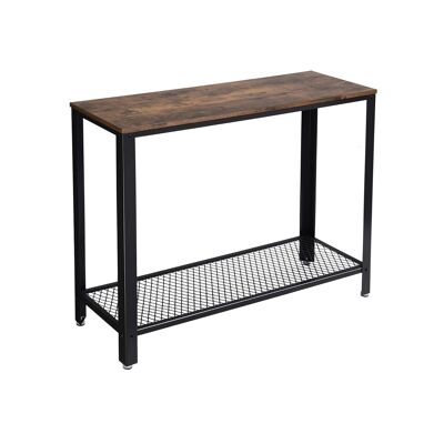 Living Design Table console unie de style industriel 101,5 x 80 x 35 cm (L x H x P)