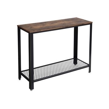 Living Design Table console unie de style industriel 101,5 x 80 x 35 cm (L x H x P) 1