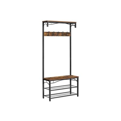 Living Design Cabinet and shoe rack in industrial style 80 x 178.5 x 30 cm (W x H x D)