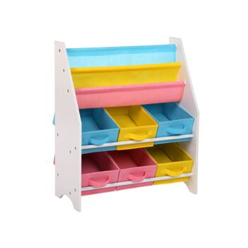 Living Design Étagère colorée pour enfants 63 x 74 x 26,5 cm (L x H x P) 1