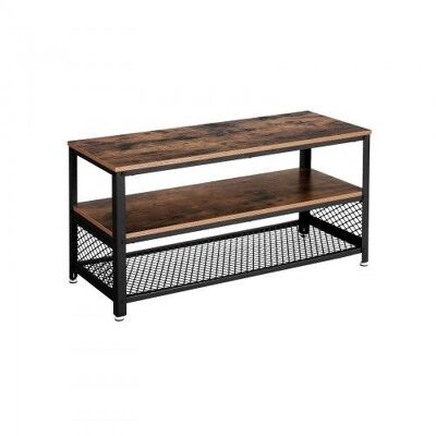 Living Design Industrial design TV cabinet with 3 levels 100 x 40 x 52 cm (L x W x H)
