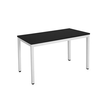 Living Design Bureau d'ordinateur moderne noir et blanc 120 x 76 x 60 cm (L x H x P) 1