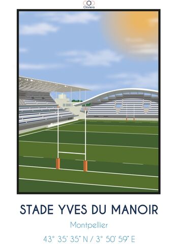 Affiche Stade de rugby Yves du Manoir 2