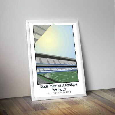BORDEAUX football stadium poster