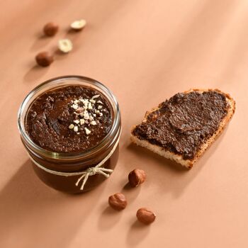 préparation pour pâte à tartiner noisettes, chocolat, lait 2