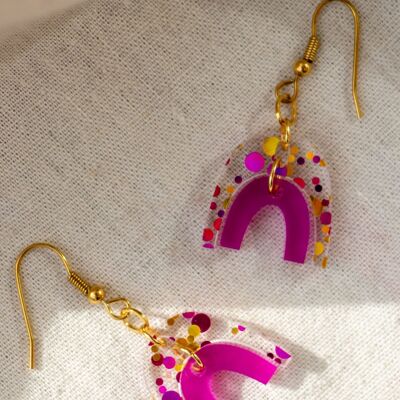 Alexie earrings - Purple pink