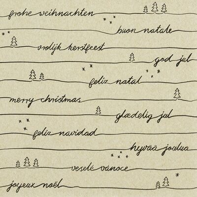 "Christmas Wishes" napkins