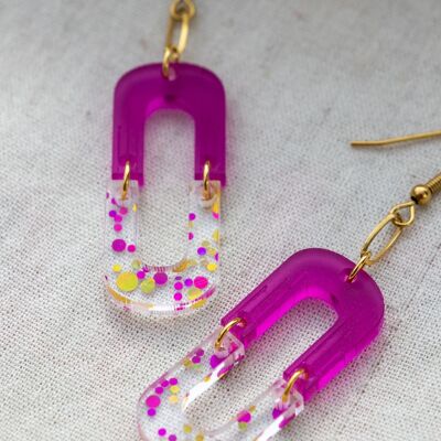 Kora earrings - Purple pink