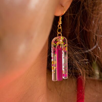 Hadria earrings - Purple pink