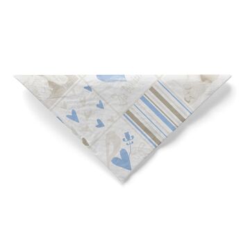 Serviettes jetables pour bébé en bleu et blanc en tissu 33 x 33 cm, 20 pièces 5