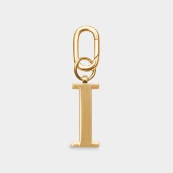 I - Porte-clés lettre en métal doré 1