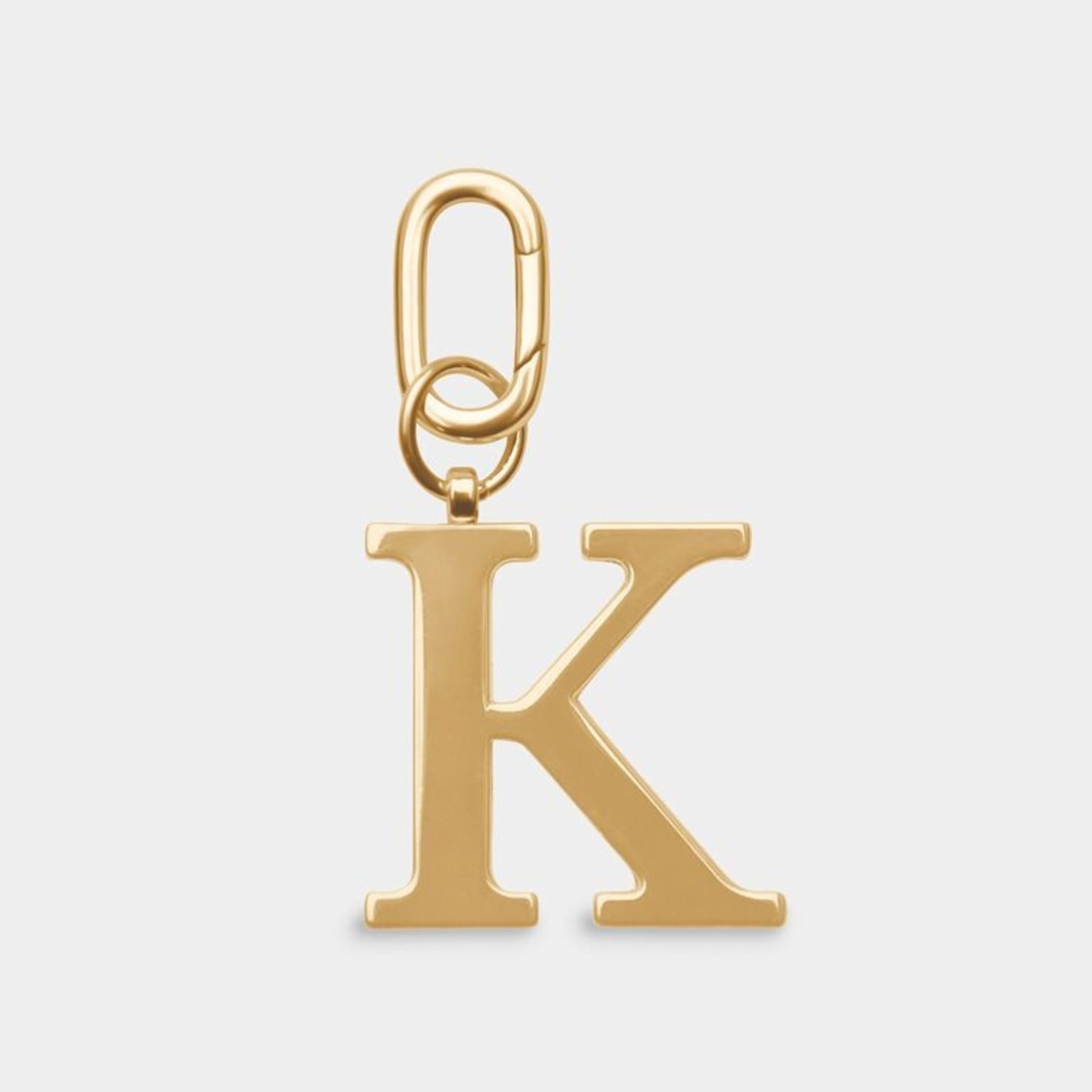 Kaufen Sie K – zu Großhandelspreisen Goldfarbener Metall-Buchstaben-Schlüsselanhänger