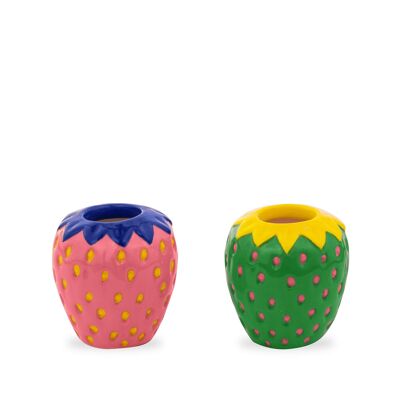 Strawberry Field Candle Holders