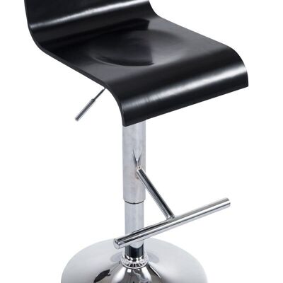 Deba Meubelen Berlin black bar stool 40x34x69 black faux leather Chromed metal