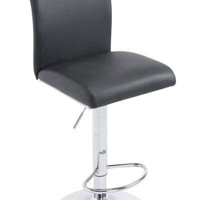 Deba Meubelen Cologne black bar stool 47x38.5x95 black artificial leather Chromed metal
