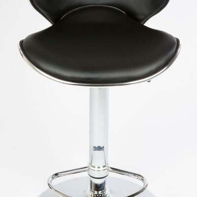 Deba Meubelen Las Vegas black bar stool 42x45x102 faux leather black metal