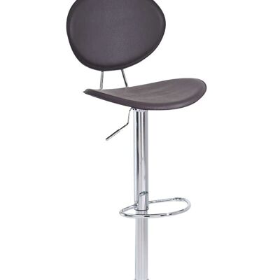 Deba Meubelen Brown Linz bar stool 46x46.5x95 brown faux leather metal