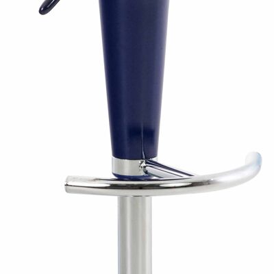 Deba Meubelen Saddle blue bar stool 37x37x87 blue Wood Chromed metal