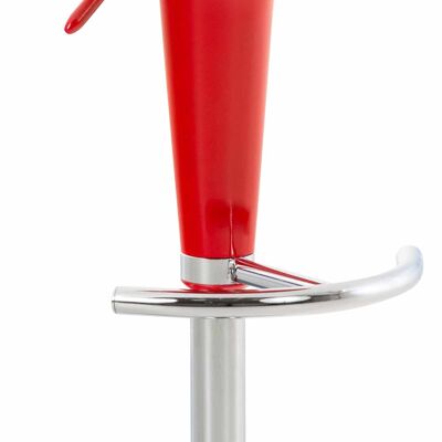 Deba Meubelen Selle rouge bar stool 37x37x87 Red wood Chromed metal