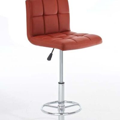 Deba Meubelen Shanghai bar stool brown faux leather 45x45x71 brown artificial leather Chromed metal