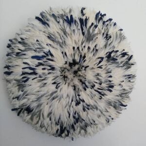 Juju hat moucheté blanc, gris et bleu marine de 90 cm