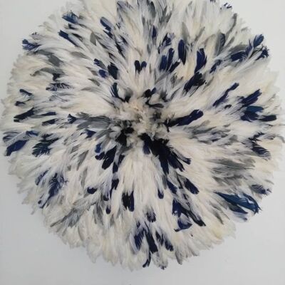 Cappello Juju maculato bianco, grigio e blu navy 80 cm
