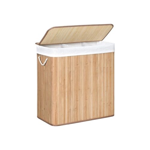 Laundry basket on wheels 66 x 33 x 60 cm (L x W x H)