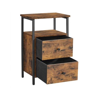 Bedside table with 2 drawers 153 x 31 x 153 cm (L x W x H)