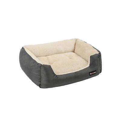 Dog bed 80 x 65 x 20 cm with reversible cushion 80 x 65 x 20 cm (L x W x H)