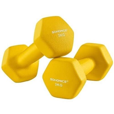 Set of 2 dumbbells 2 x 2 kg 16 x 8 x 7.5 cm (L x W x H)