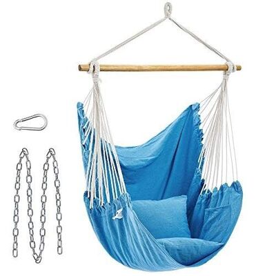 Hammock chair for indoors and outdoors 148 x 125 cm (L x W)
