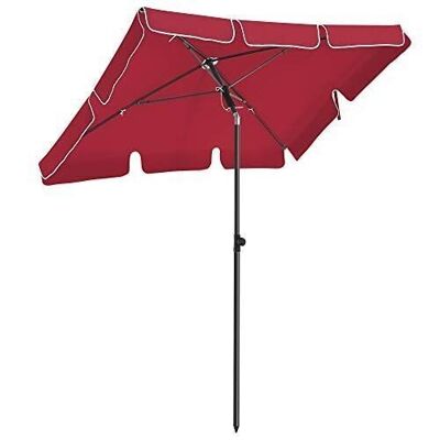 Paraguas doble con manivela 460 x 270 cm (Largo x Ancho)