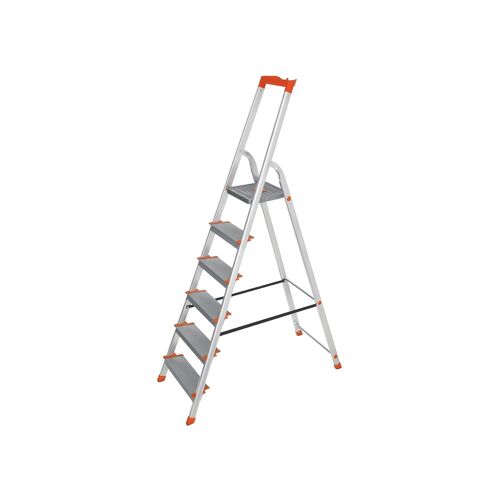 Aluminum ladder with 5 steps 46 x 12 x 178 cm (L x W x H)