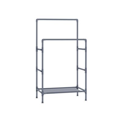 Meuble de rangement suspendu avec 2 tiroirs Gris 30 x 30 x 108 cm (L x L x H)