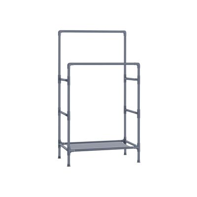 Suspended storage unit with 2 drawers Gray 30 x 30 x 108 cm (L x W x H)
