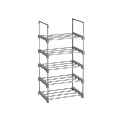 5 tier shoe rack black 45 x 30 x 89.5 cm (L x W x H)