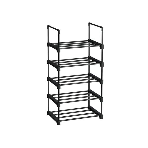 8 Tier Shoe Rack Black 44.6 x 30.5 x 128.5cm (L x W x H)