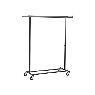 Step stool with 3 steps gray-black 46.5 x 4.5 x 117 cm (L x W x H)