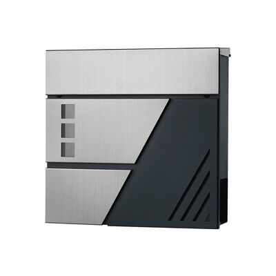 Lockable wall letterbox anthracite 37 x 10.5 x 37 cm (L x W x H)