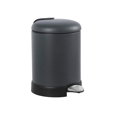 Poubelle à pédale avec poubelle intérieure noire 16,8 x 24,2 x 24,3 cm (L x L x H