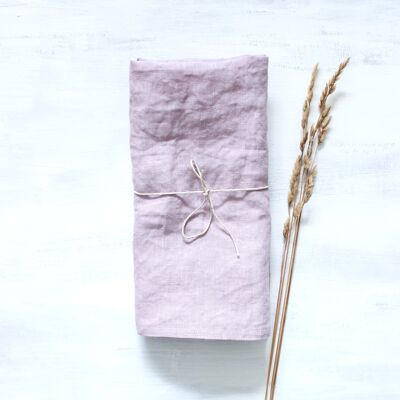 Dusty Pink Linen Napkins Set of 2