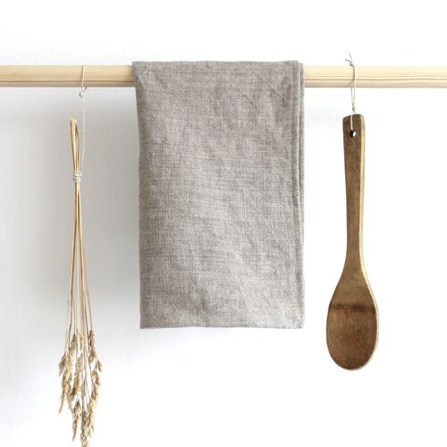 Beige Linen Tea Towel