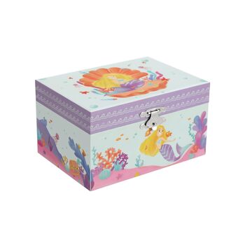 Boîte à bijoux avec musique pour enfants rose 19 x 11 x 11 cm (L x L x H) 1