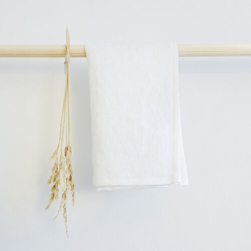 Off-White Linen Tea Towel