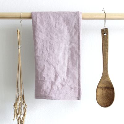 Dusty Pink Linen Tea Towel