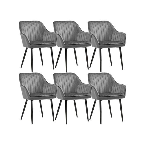Set of 6 Teal Dining Chairs 62.5 x 60 x 85cm (LxWxH)